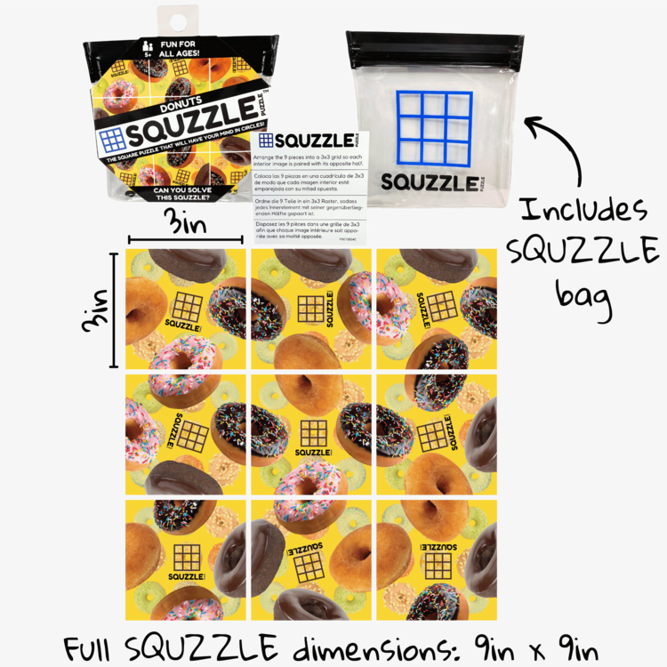 Fun Squared Squzzle Puzzle | Donuts