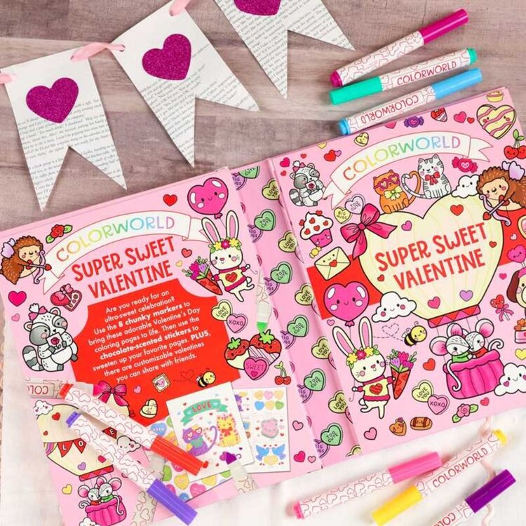 Simon & Schuster Colorworld: Super Sweet Valentine