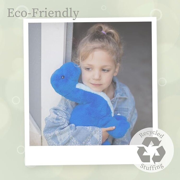 Beverly Hills Teddy Bear Co Lushee | BoBo Bronto Blue Dino (16")