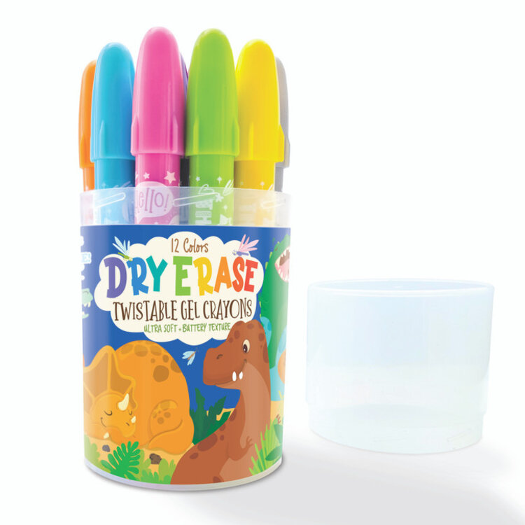 The Piggy Story Dry Erase Gel Crayons | Dinosaur