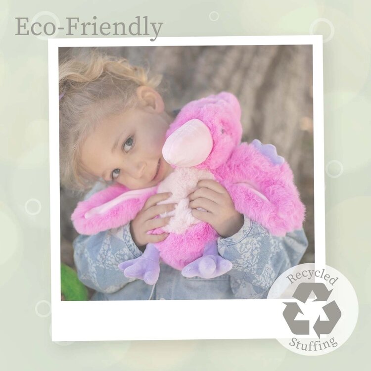 Beverly Hills Teddy Bear Co Hot Pink Baby Pterosaur (11")