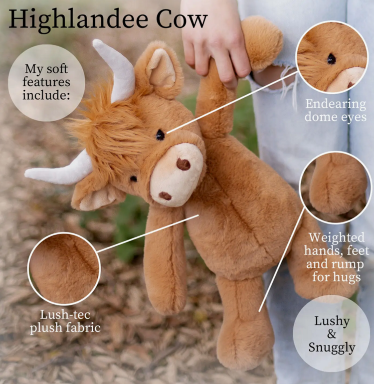 Beverly Hills Teddy Bear Co Lushee | Wuz Highland Cow (16")