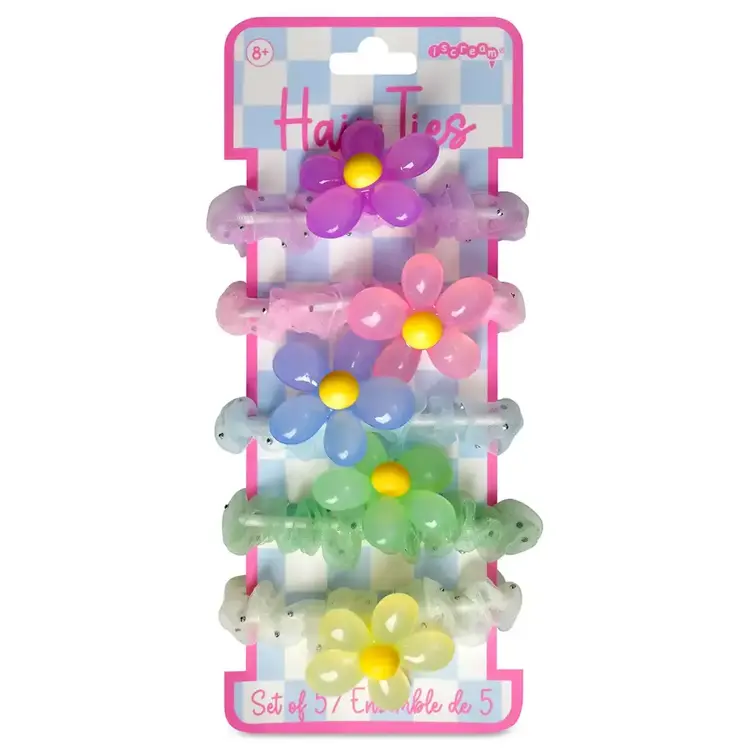 iScream Flower Hair Tie Set | 5 pc