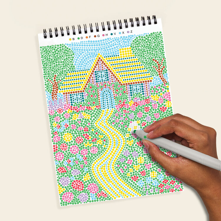 Lifelines FlowArt | Dot-By-Letter, Cozy Cottage