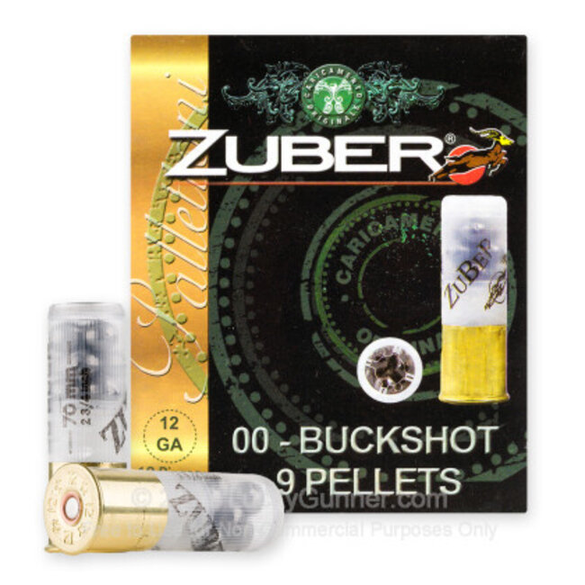 Zuber 12 Gauge 2 3/4" 00 Buckshot