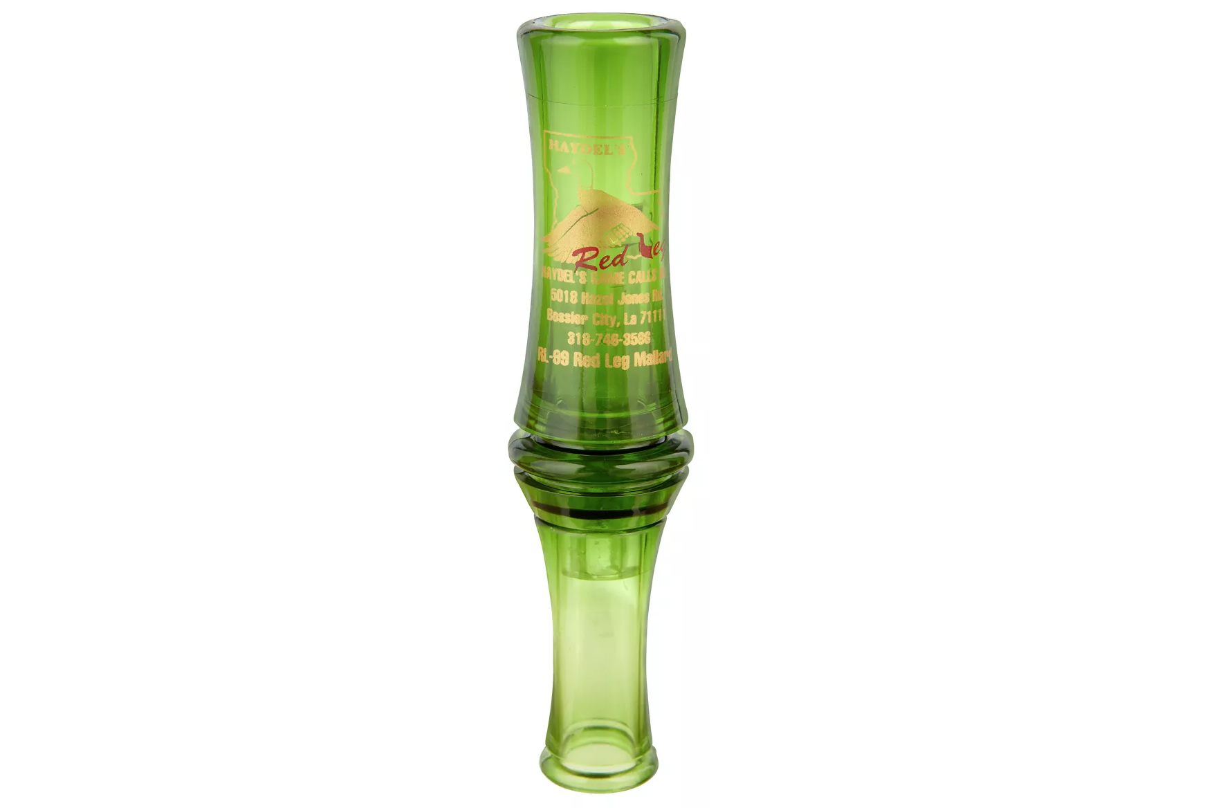 Haydels Duck Double Reed Mallard Call Hunting Equipment Plastic Clear DR-85 