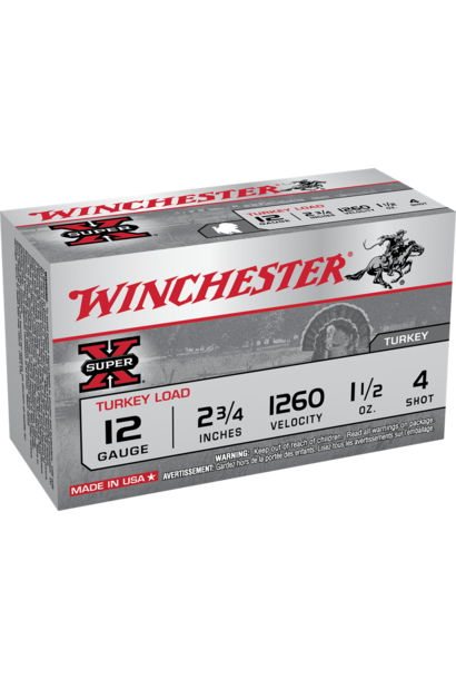 Winchester Super X Turkey 12ga 2 3/4" #4