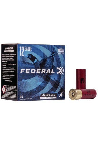 Federal Game Load Hi-Brass 12GA 2 3/4" #4 Lead 1 1/4oz