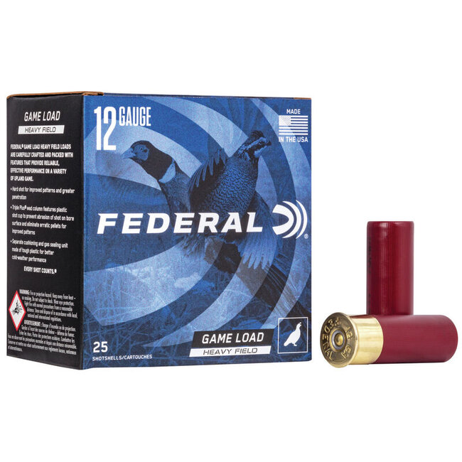 Federal Game Load Heavy Field 12ga 2.75" #4 Lead 1.25oz 25rd