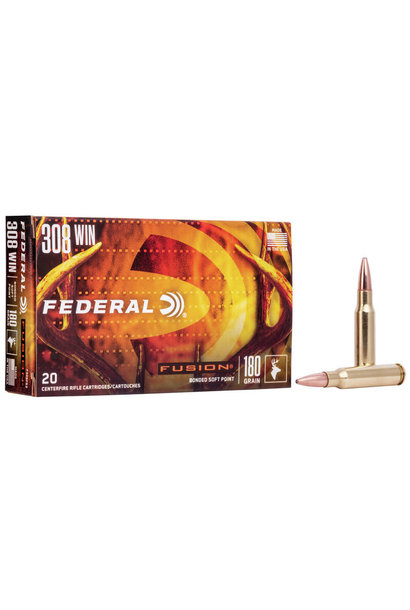 Federal Fusion 308 Winchester 180gr Bonded SP 20rd