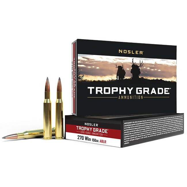 Nosler Trophy Grade Ammo 270 Win 150gr Accubond LR