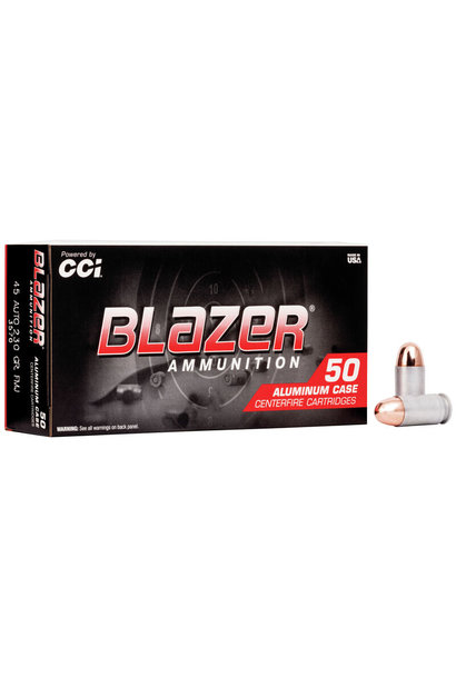 CCI Blazer Aluminum 45 ACP 230 Grain FMJ 50rd Box