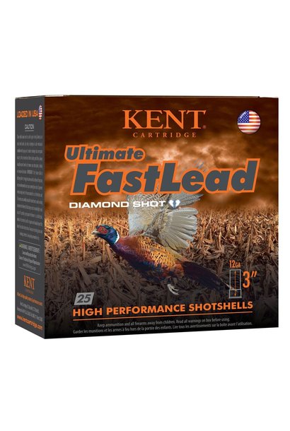 Kent FastLead 12ga 3" #4 Lead 1.75 oz 1325 FPS 25rd
