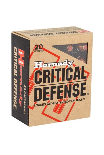 Hornady Critical Defense 40 S&W 165gr FTX 20rd