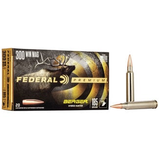 Federal Federal Premium 300 Win Mag 185 Grain Berger Hybrid Hunter