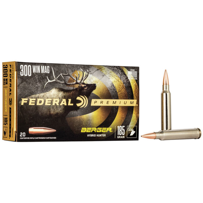 Federal Premium 300 Win Mag 185 Grain Berger Hybrid Hunter