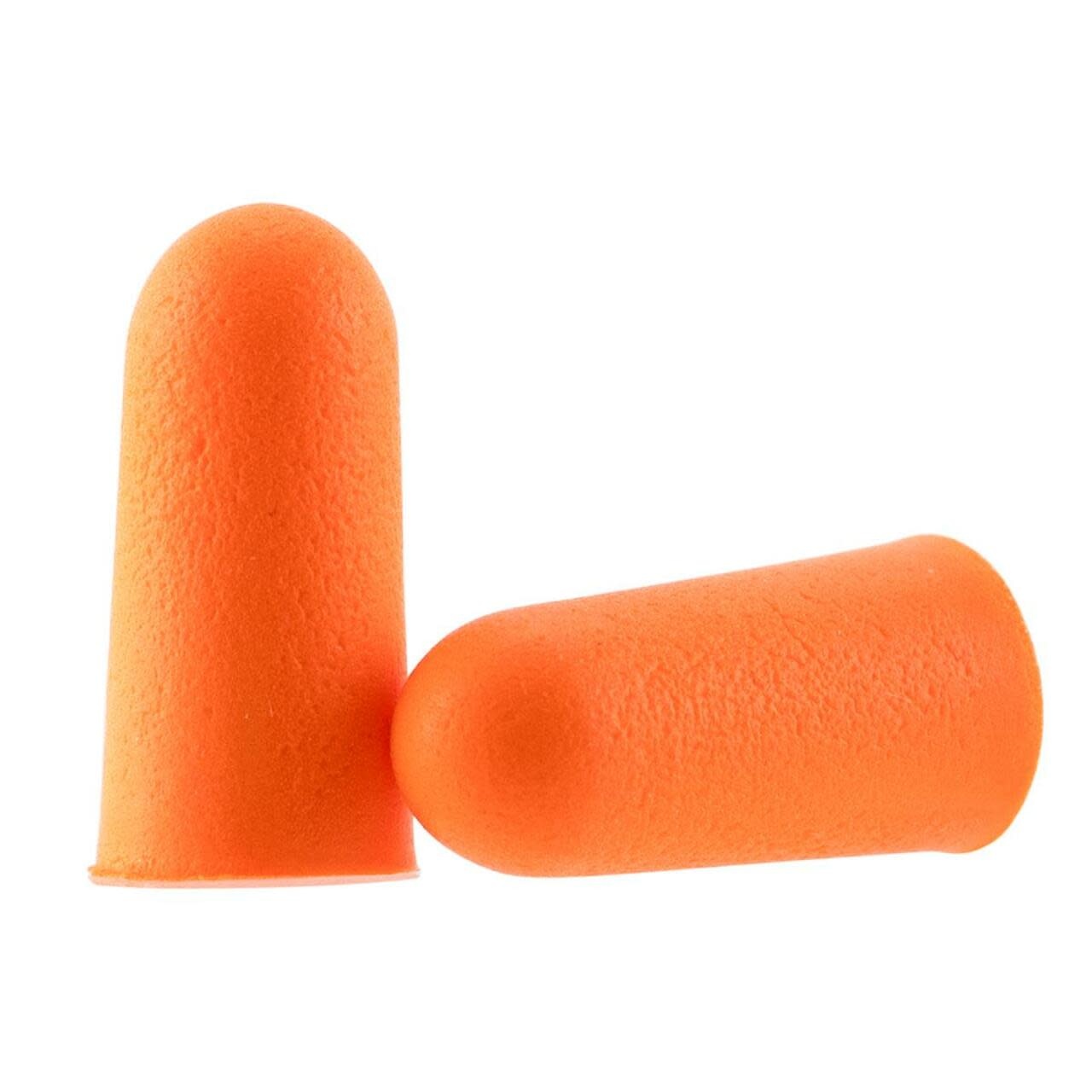 Orange Foam Corded Disposable Earplugs (2-pack)