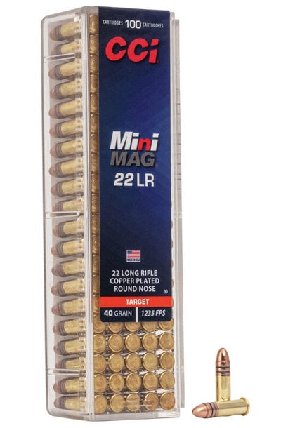 CCI Mini Mag 22 LR 40 Grain CPRN 100rd Box
