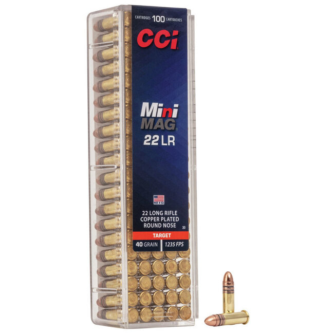 CCI Mini Mag 22 LR 40 Grain CPRN 100rd Box