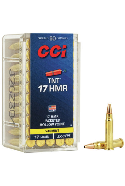 CCI TNT 17 HMR 17 Grain JHP