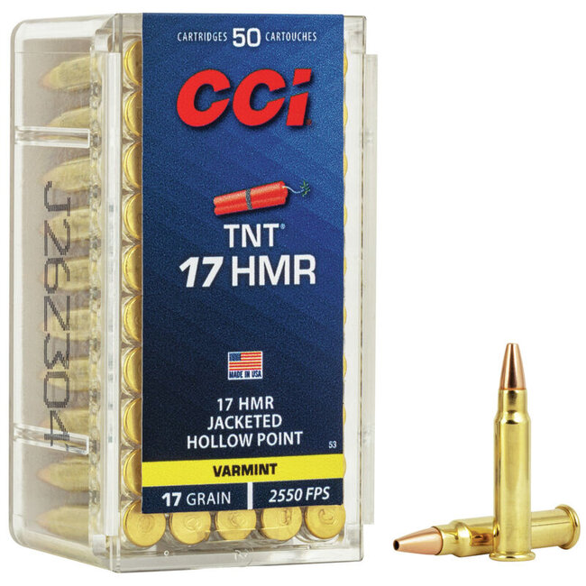 CCI TNT 17 HMR 17 Grain JHP