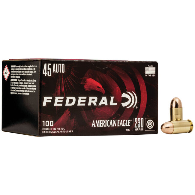 Federal American Eagle 45ACP 230gr FMJ 100rd Box