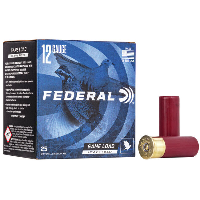 Federal Game Load Heavy Field 12ga 2.75" #4 Lead 1.125oz 25rd