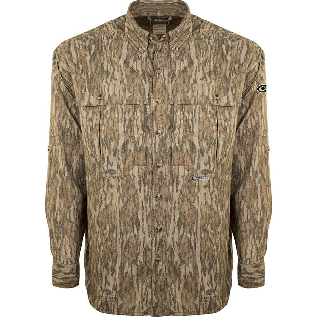 Drake  EST Camo Vented Wingshooter's Shirt L/S