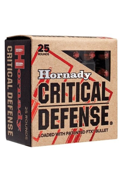 Hornady Critical Defense 9mm Luger 115gr FTX 25rd