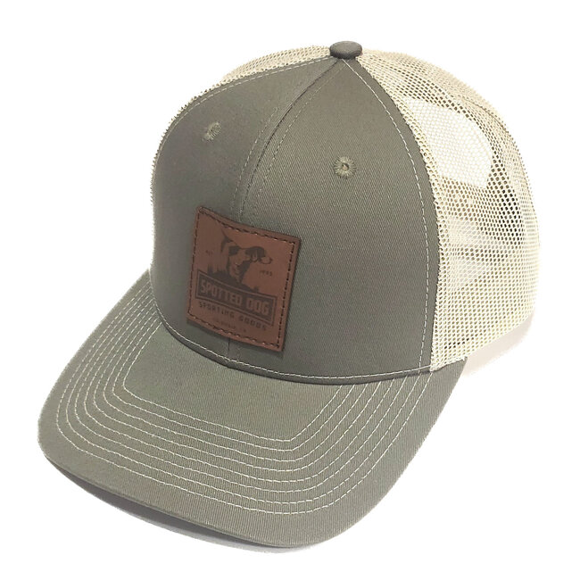 Spotted Dog Outdoor Cap 6 Panel Mesh Back Structured or Unstructured Cap