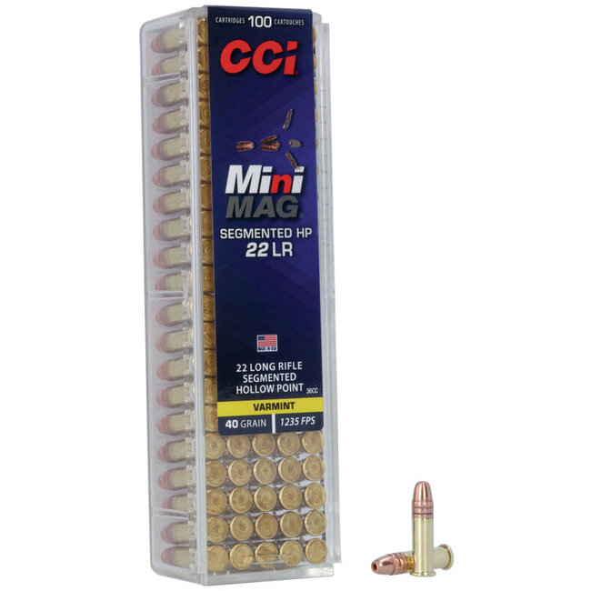 CCI Mini Mag Segmented HP 22 LR 40 Grain 100rd Box
