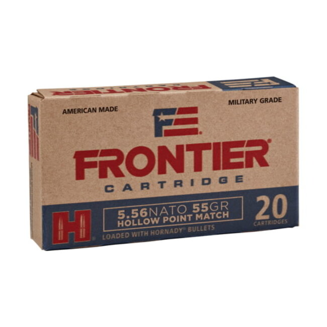 Hornady Frontier 5.56 NATO Match 55gr HP 20rd