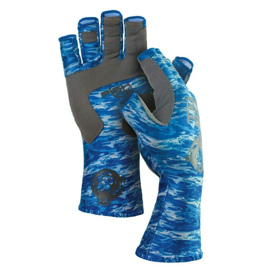 Fish Monkey Half Finger Guide Glove - Spotted Dog Sporting Goods