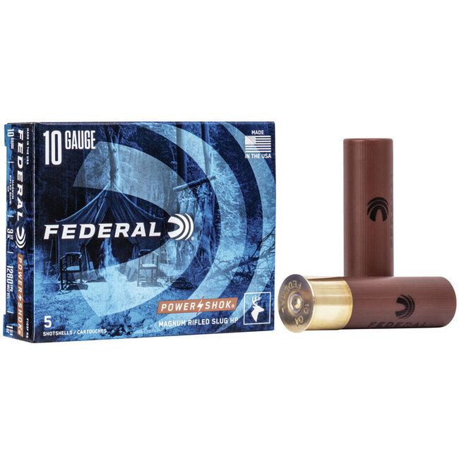 Federal Power Shok 10GA 3 1/2" 1 3/4oz Rifled Slug