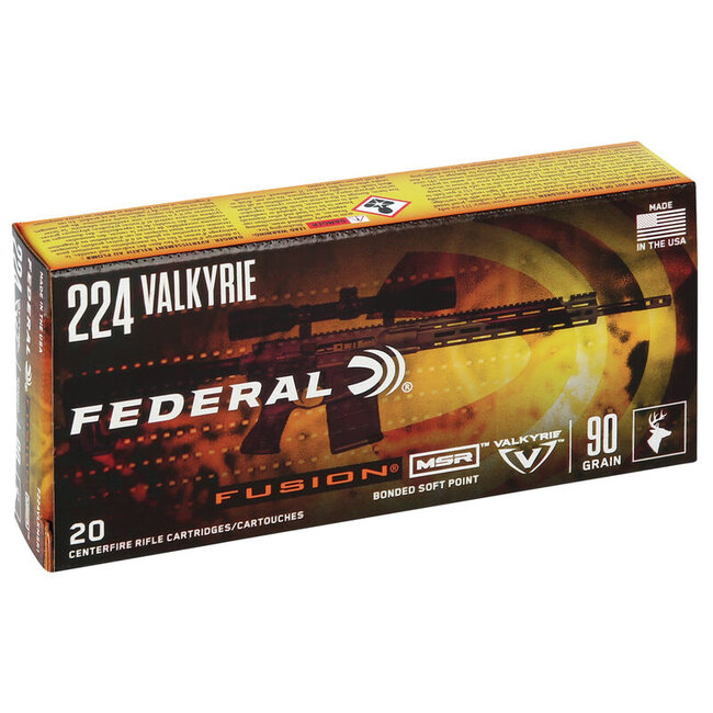 Federal Fusion MSR 224 Valkarie 90gr Bonded SP 20rd