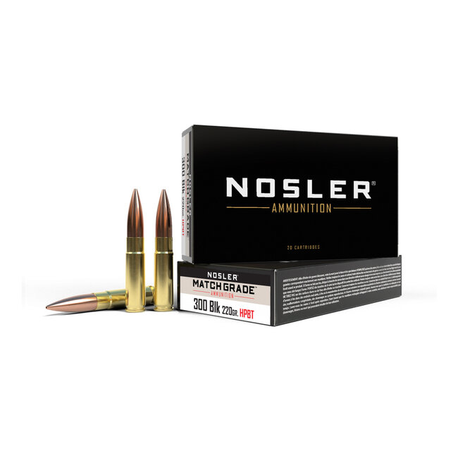 Nosler Match Grade 300 Blackout 220gr CC HPBT Subsonic