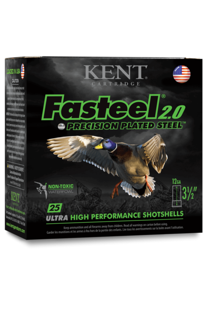 Kent Fasteel 2.0 12ga 3" #2 Steel 1.375 oz 1300 FPS 25rd