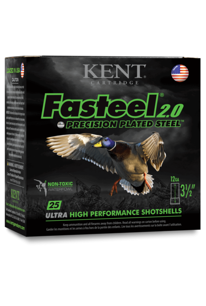 Kent Fasteel 2.0 12ga 3" #4 Steel 1.375 oz 1300 FPS 25rd