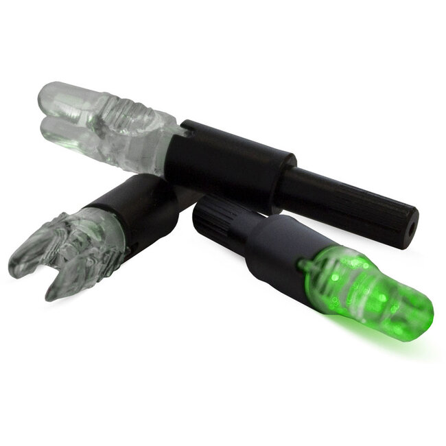 NAP Thunderglo Lighted Nock Green LED 6 Pack