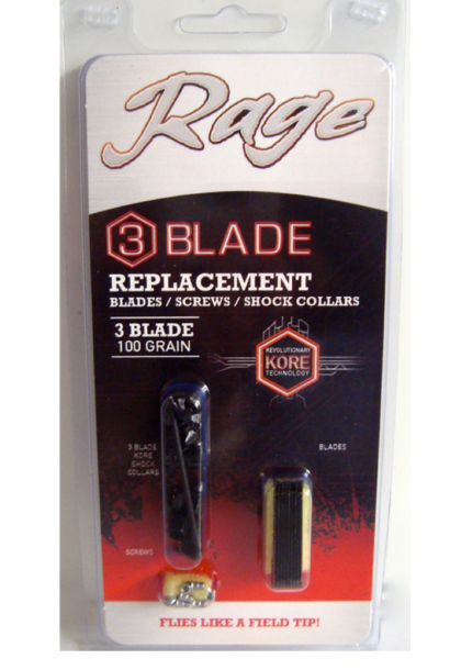 Rage 3 Blade Kore Blades/Screws/Shock Collars Kit