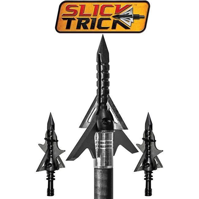 Slick Trick Assailant Hybrid 4 Blade 100 Grain 1 3/4" x 7/8" Cut
