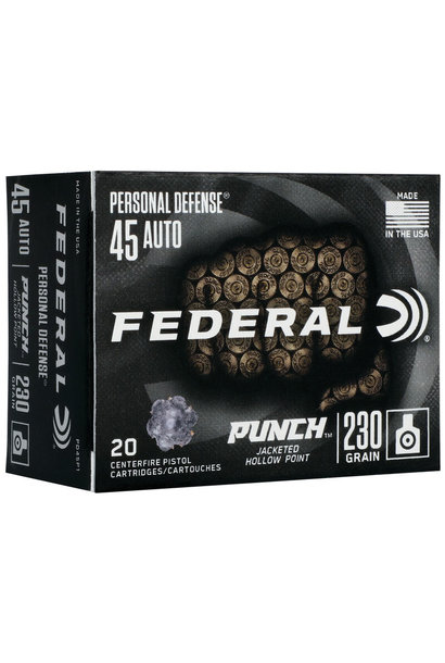 Federal Personal Defense Punch 45 ACP 230gr JHP