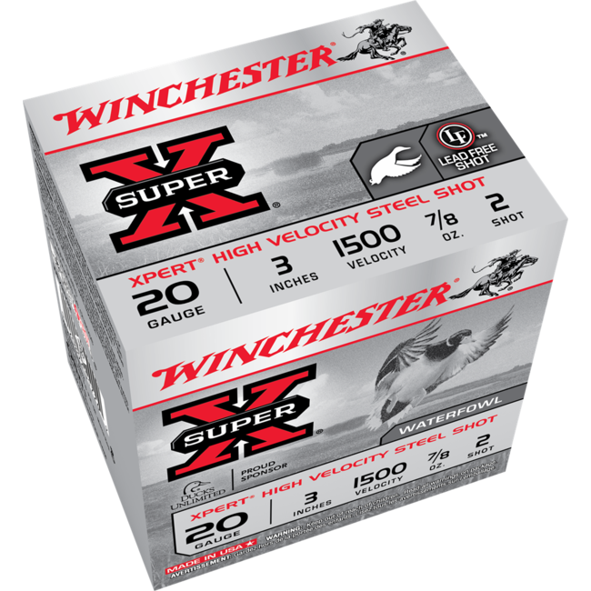 Winchester Xpert 20ga 3" #2 Steel 7/8oz 1500 FPS 25rd