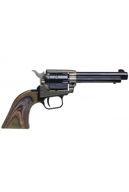 Heritage Rough Rider Case Hardened/Camo Lam Grn 4-3/4" 22 LR/WMR