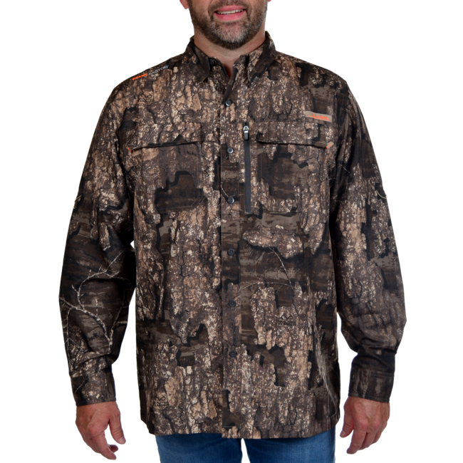 Habit Men's Hatcher Pass Long Sleeve Camo Guide Shirt