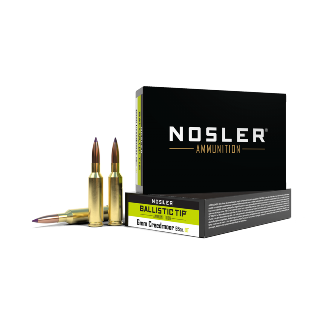 Nosler Ballistic Tip 6mm Creedmoor 95gr 20rd