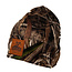Spotted Dog Richardson Camo Microfleece Beanie Embossed Leather Patch