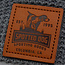 Spotted Dog Richardson 146 Waffle Knit Beanie with Cuff with Standard Logo Embossed Leather Patch