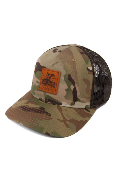 Richardson 862 Spotted Dog Leather Patch Hat Multicam