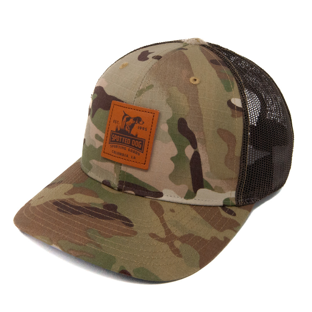 Richardson 862 Spotted Dog Leather Patch Hat Multicam Spotted Dog